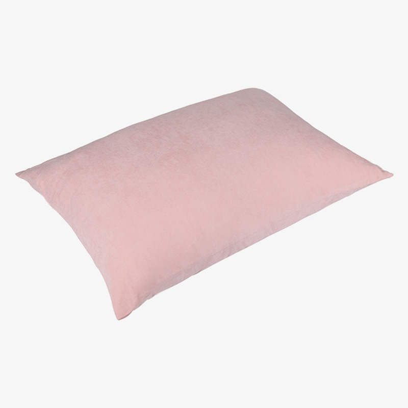 Rosa Bettkissen aus Nylon-Polyester, weiche, flauschige Kissen mit Polyesterfaser für Zuhause